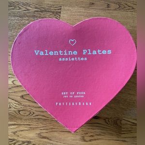 Pottery Barn heart plates